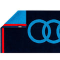 Prosop logo Audi albastru inchis pentru baie sau plaja, 80 x 150 cm, 100% bumbac 31321
