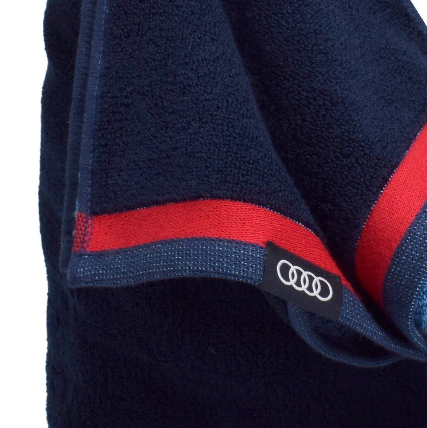 Prosop logo Audi albastru inchis pentru baie sau plaja, 80 x 150 cm, 100% bumbac 31321