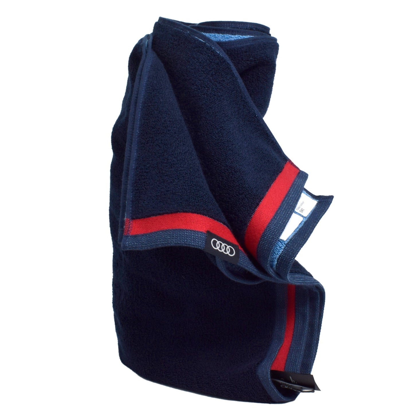 Prosop logo Audi albastru inchis pentru baie sau plaja, 80 x 150 cm, 100% bumbac 31321