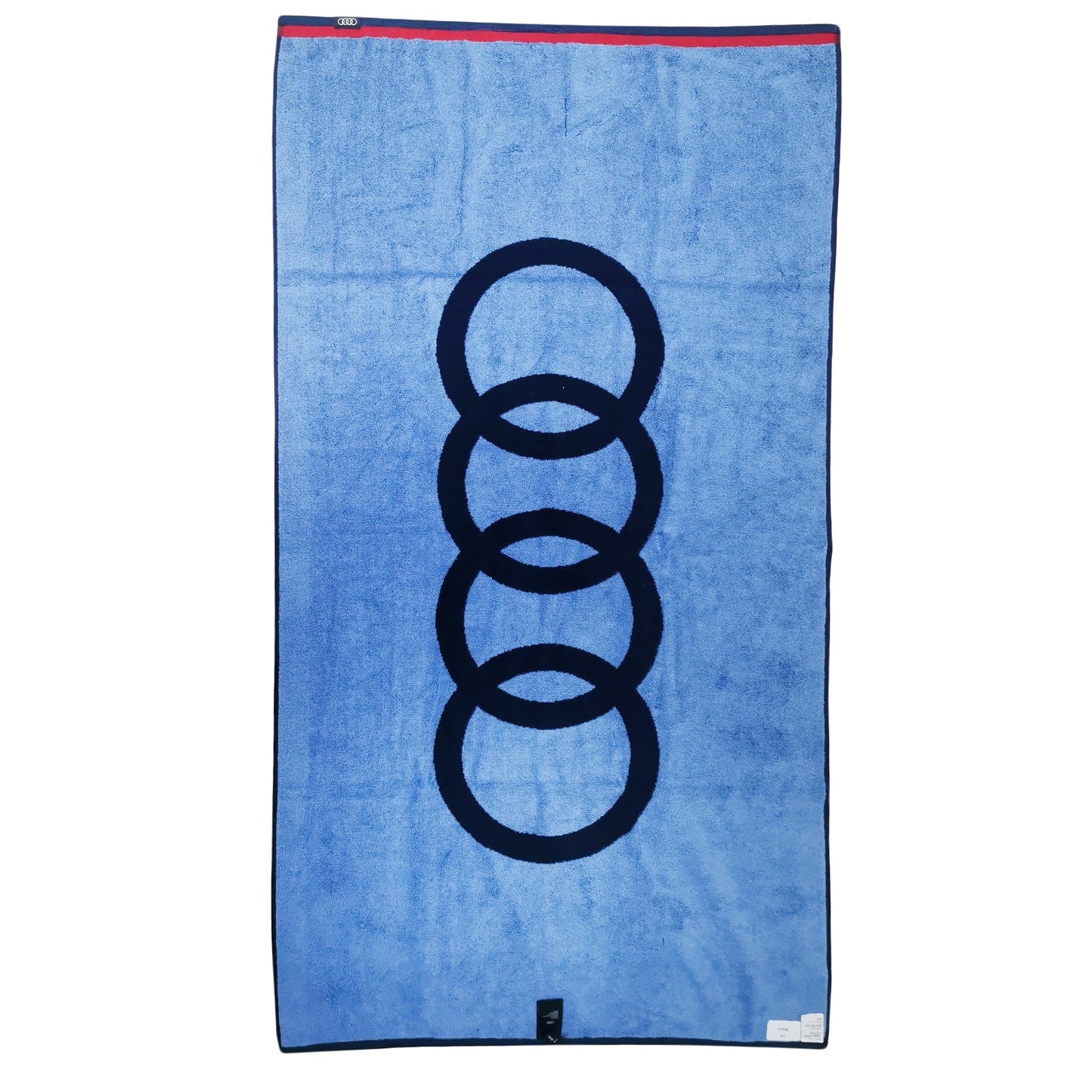 Prosop logo Audi albastru inchis pentru baie sau plaja, 80 x 150 cm, 100% bumbac 31321