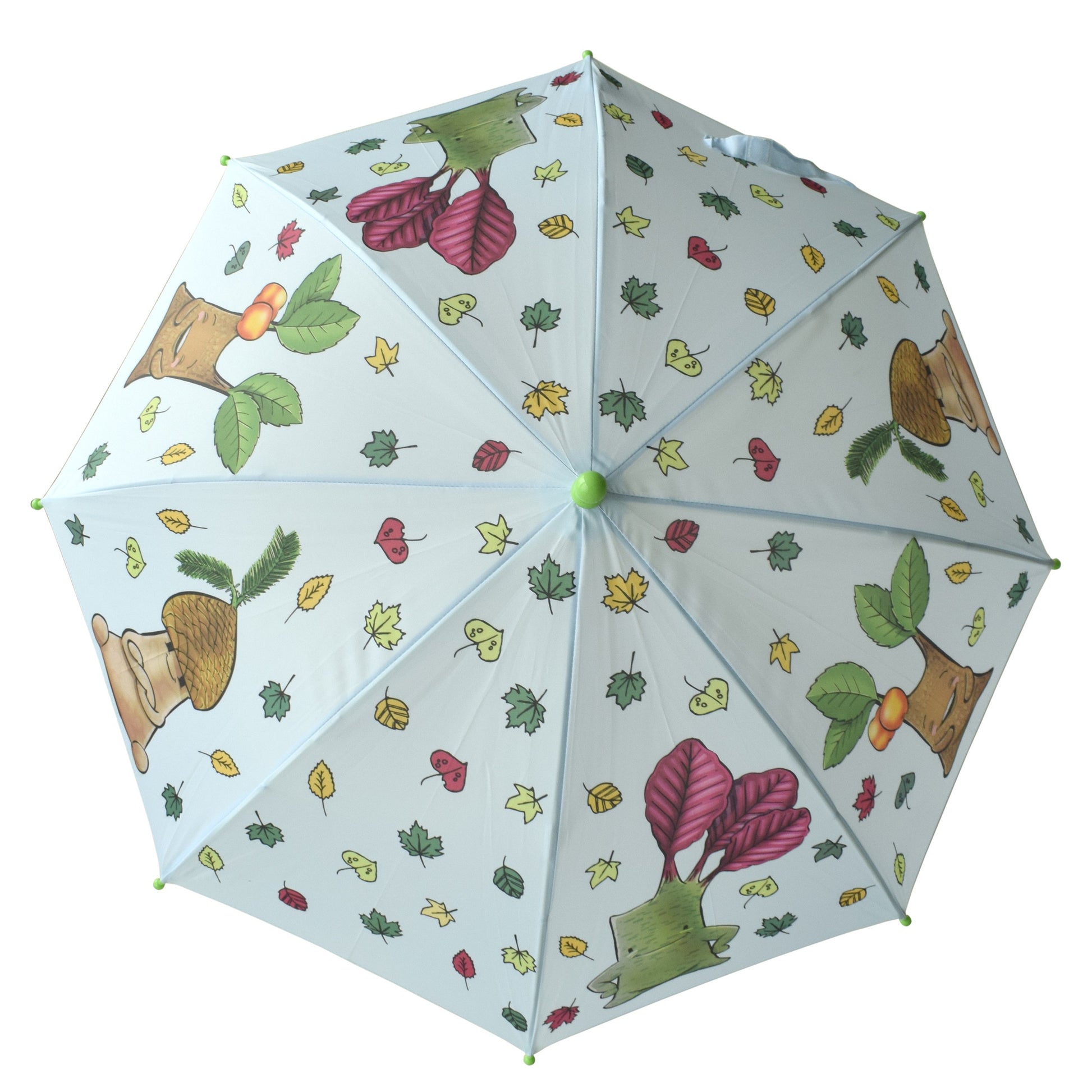 Umbrela copii, imprimeu frunze, 76 cm, 90560