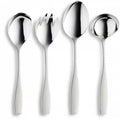 Set 4 tacamuri pentru servit, din inox 18/10, Fontignac, 01775