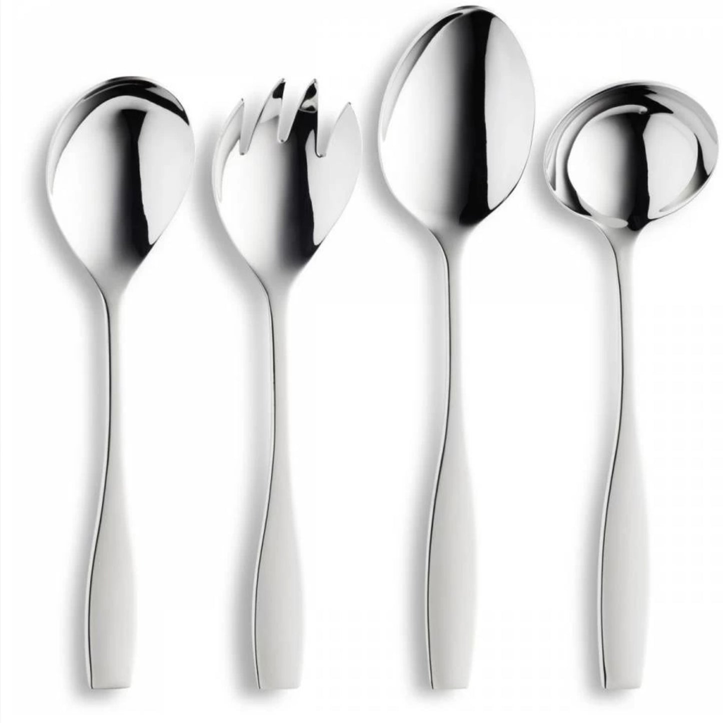 Set de 4 tacamuri pentru servit, din inox 18/10, Fontignac, 01775