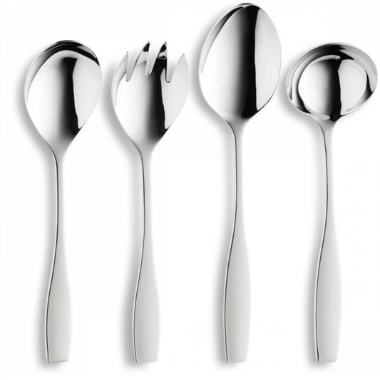 Set de 4 tacamuri pentru servit, din inox 18/10, Fontignac, 01775