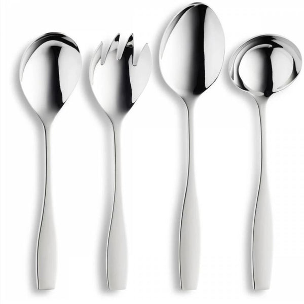 Set de 4 tacamuri pentru servit, din inox 18/10, Fontignac, 01775