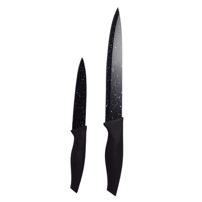 Set 5 cutite/curatator legume, Lowenthal, Marmura, Negru