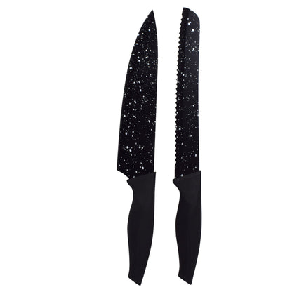 Set 5 cutite/curatator legume, Lowenthal, Marmura, Negru