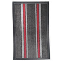 Covoras intrare cu margine de cauciuc, 75 x 45 cm, gri cu rosu, 58046Gy/Rd