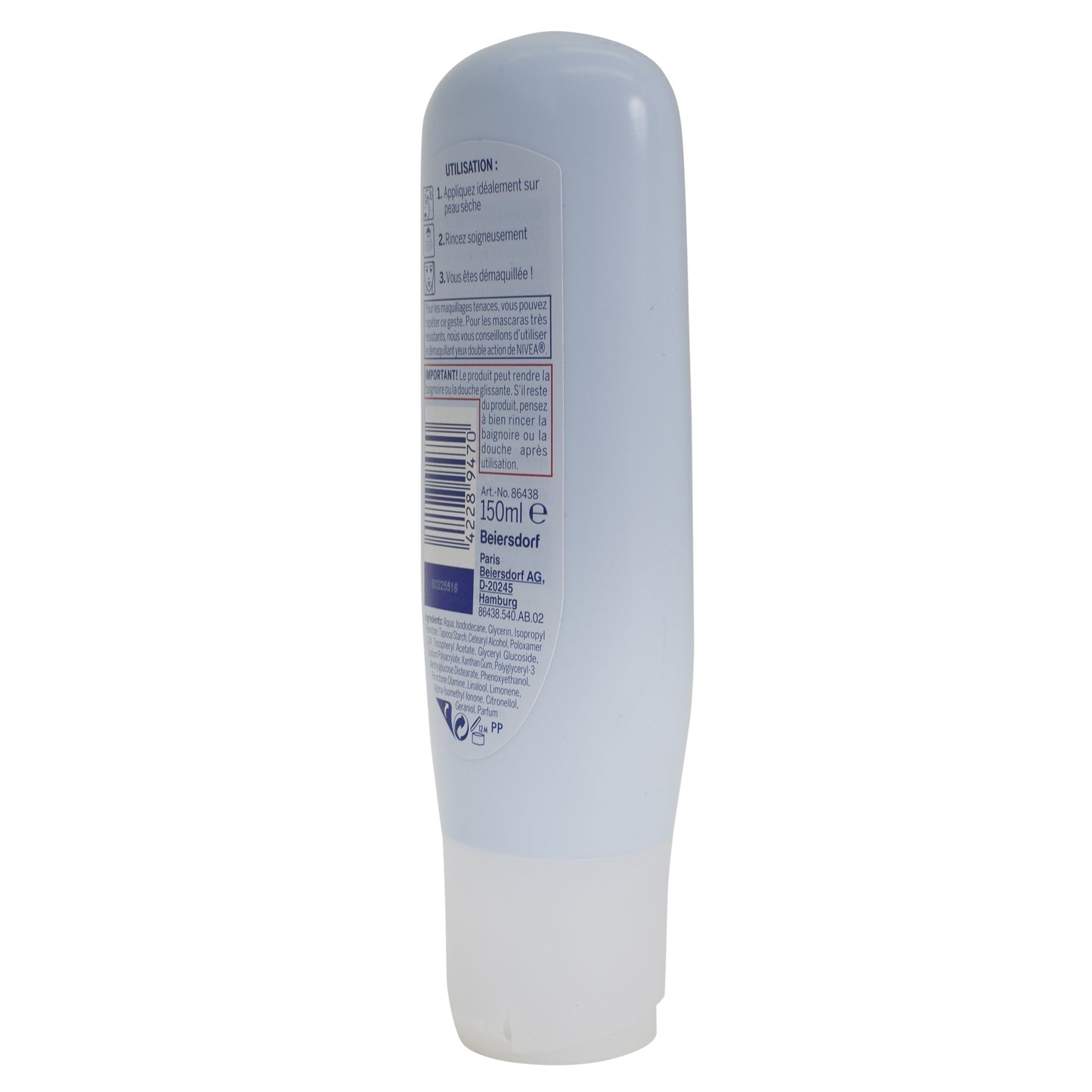 Lapte demachiant in dus, pentru toate tipurile de ten, Nivea, 150 ml, 89470
