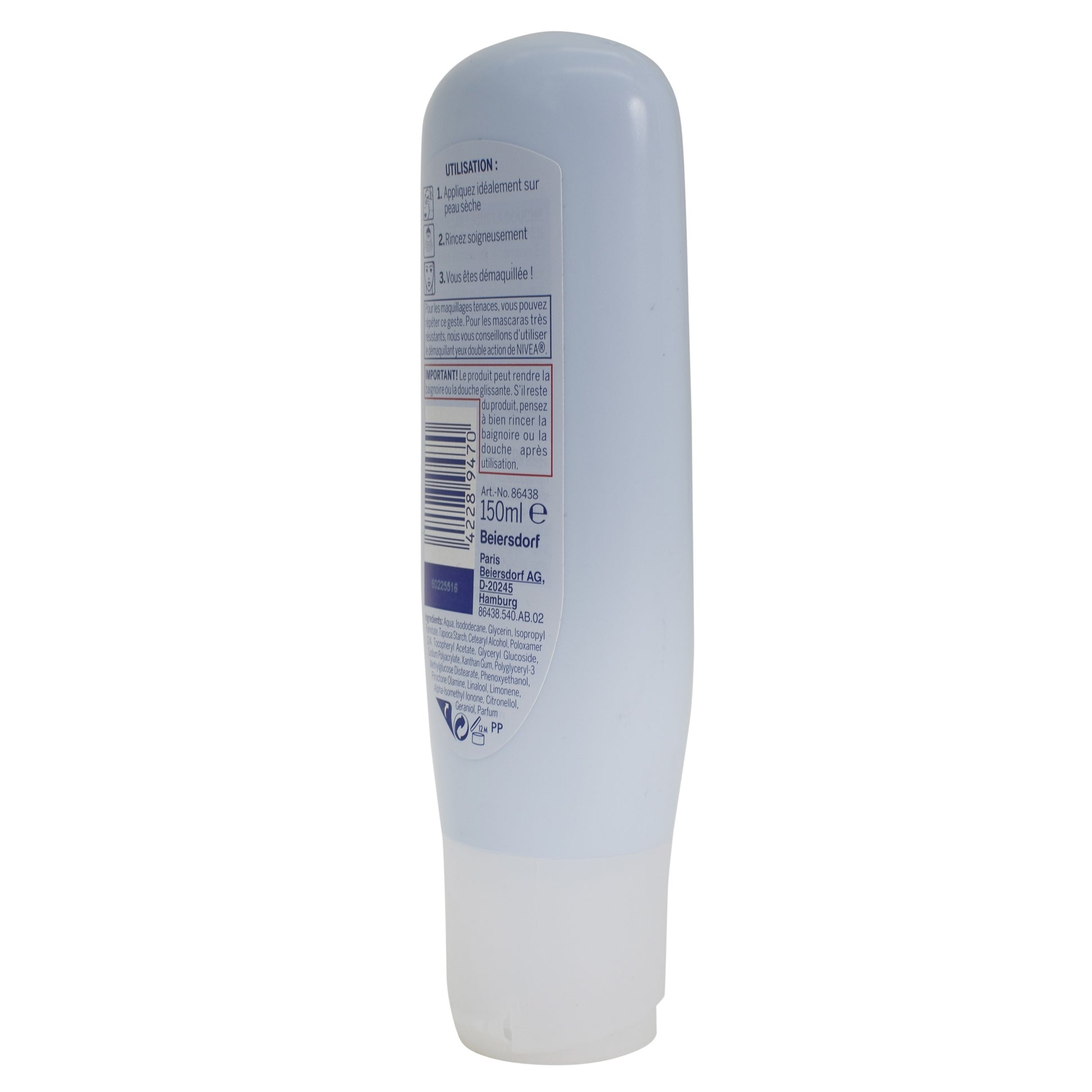 Lapte demachiant in dus, pentru toate tipurile de ten, Nivea, 150 ml, 89470