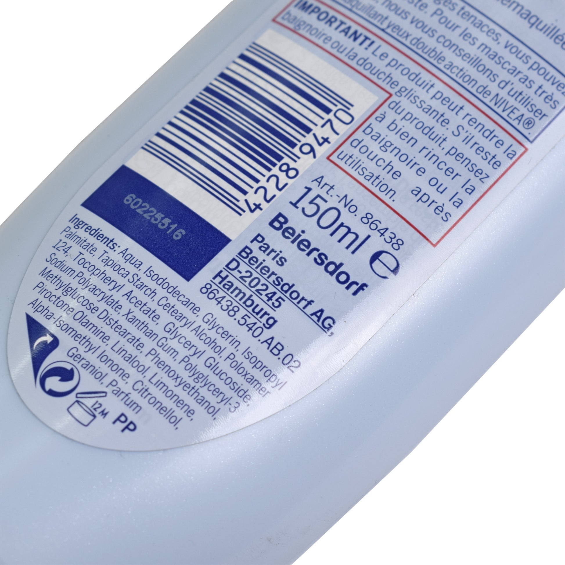 Lapte demachiant in dus, pentru toate tipurile de ten, Nivea, 150 ml, 89470