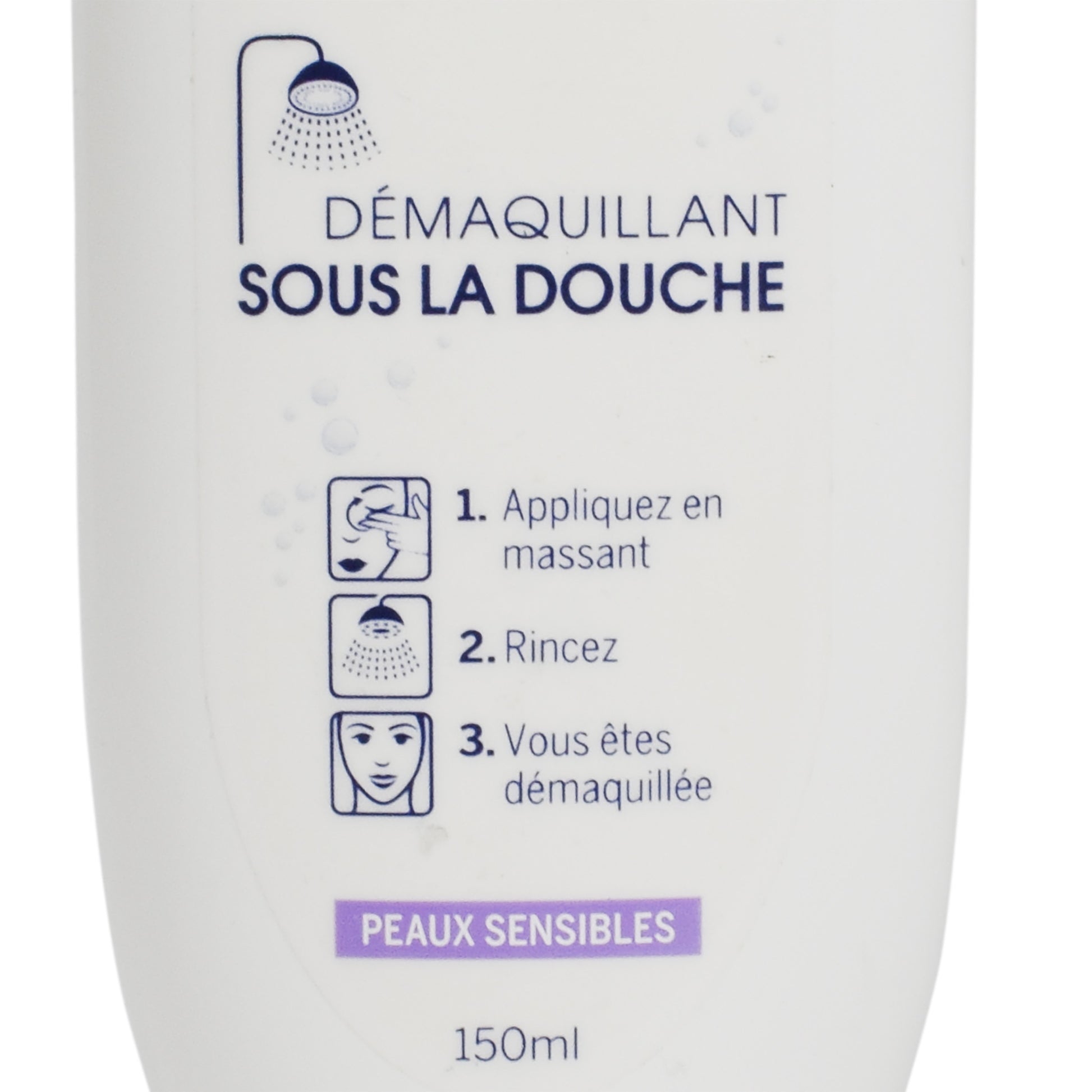 Lapte demachiant sub dus, pentru ten sensibil, Nivea, 150 ml, 89487