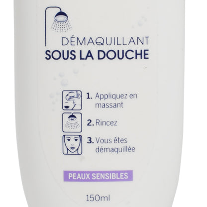 Lapte demachiant sub dus, pentru ten sensibil, Nivea, 150 ml, 89487