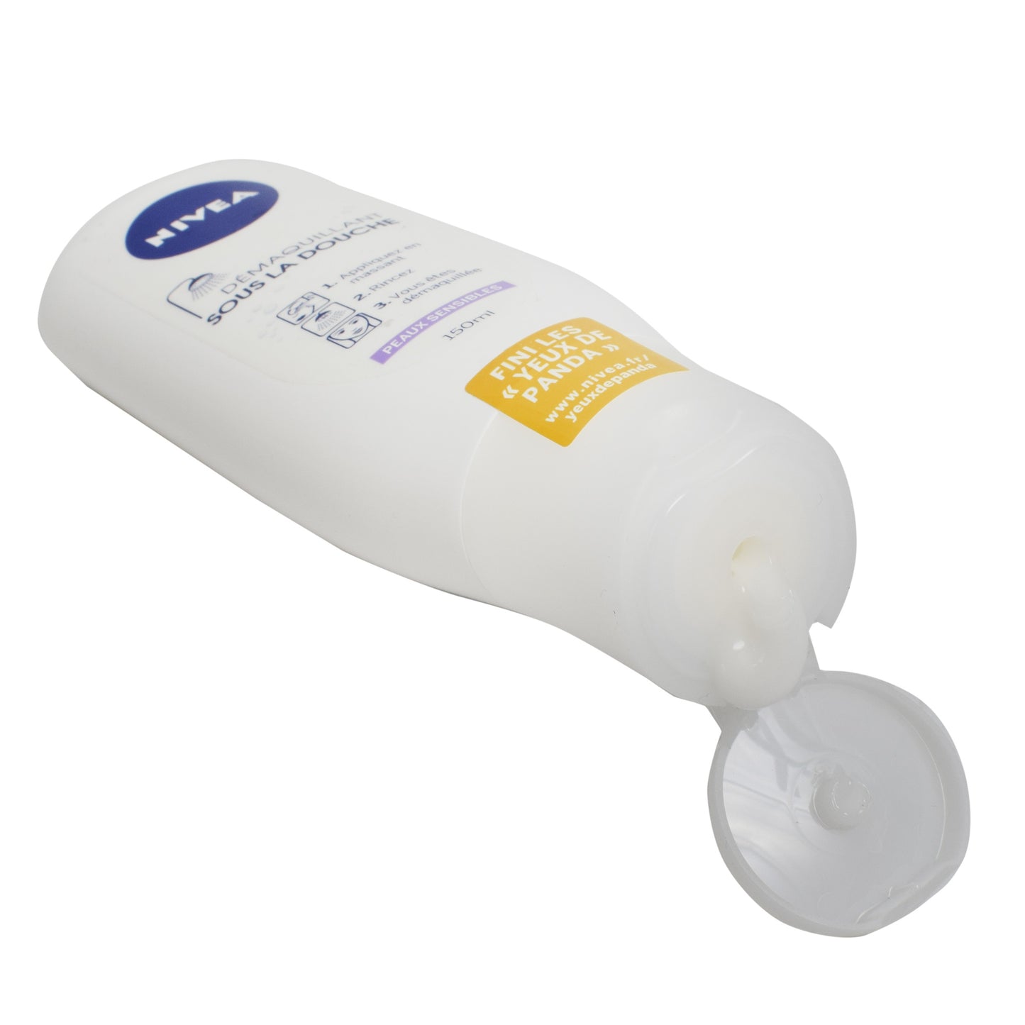 Lapte demachiant sub dus, pentru ten sensibil, Nivea, 150 ml, 89487
