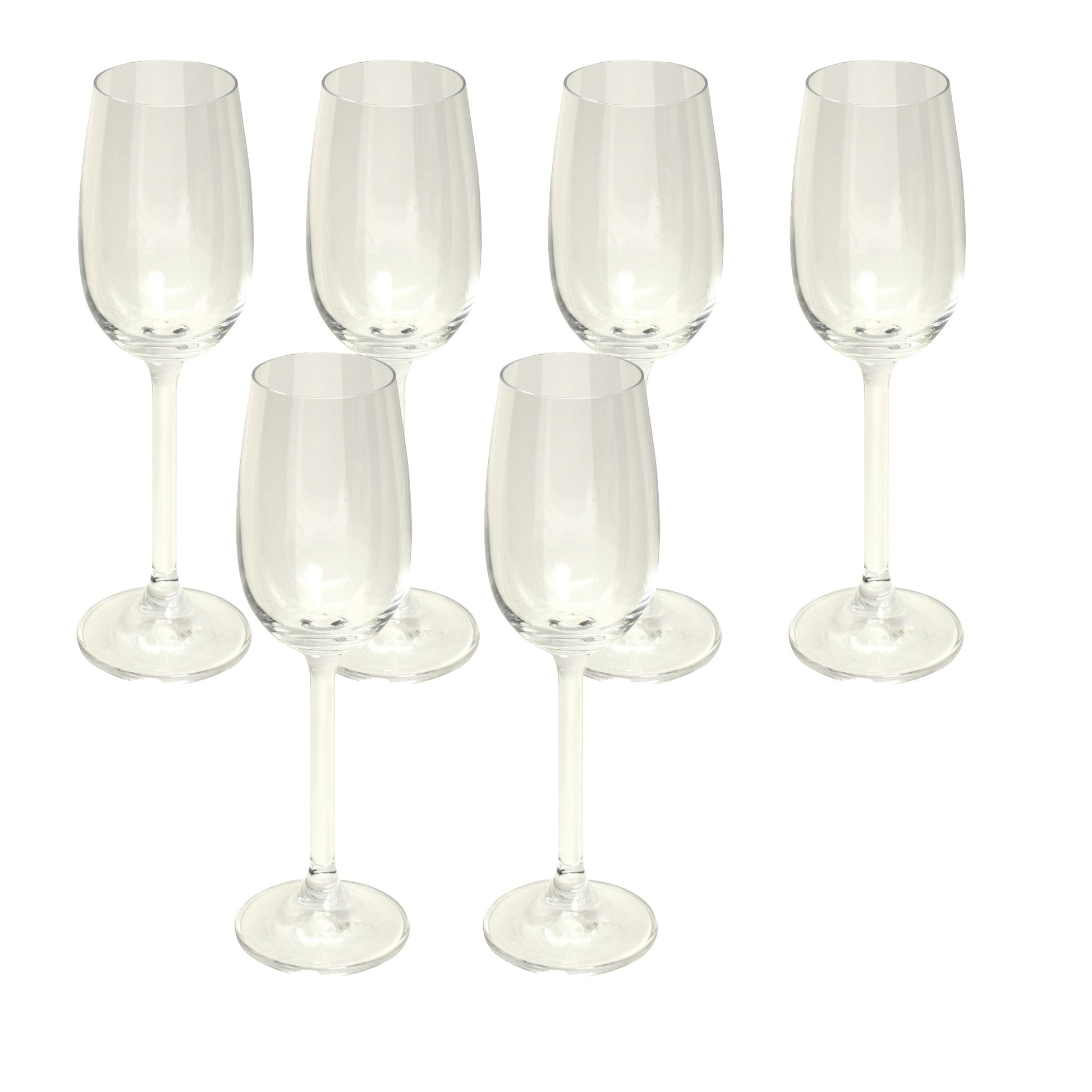 Set 6 pahare pentru votka, cu picior, din cristal, Thun, 09658