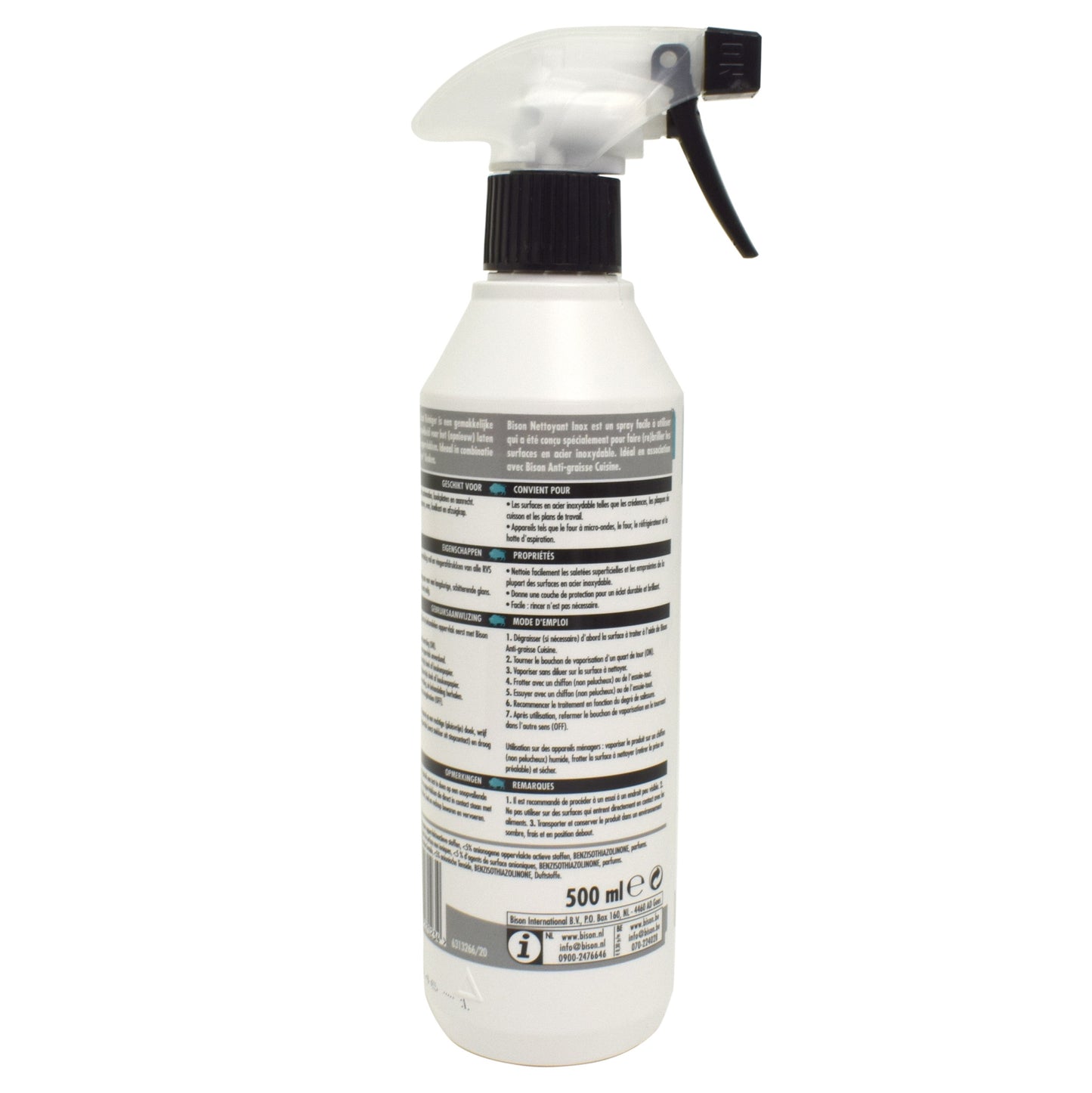 Solutie pentru lustruirea inoxului, Bison, 500ml