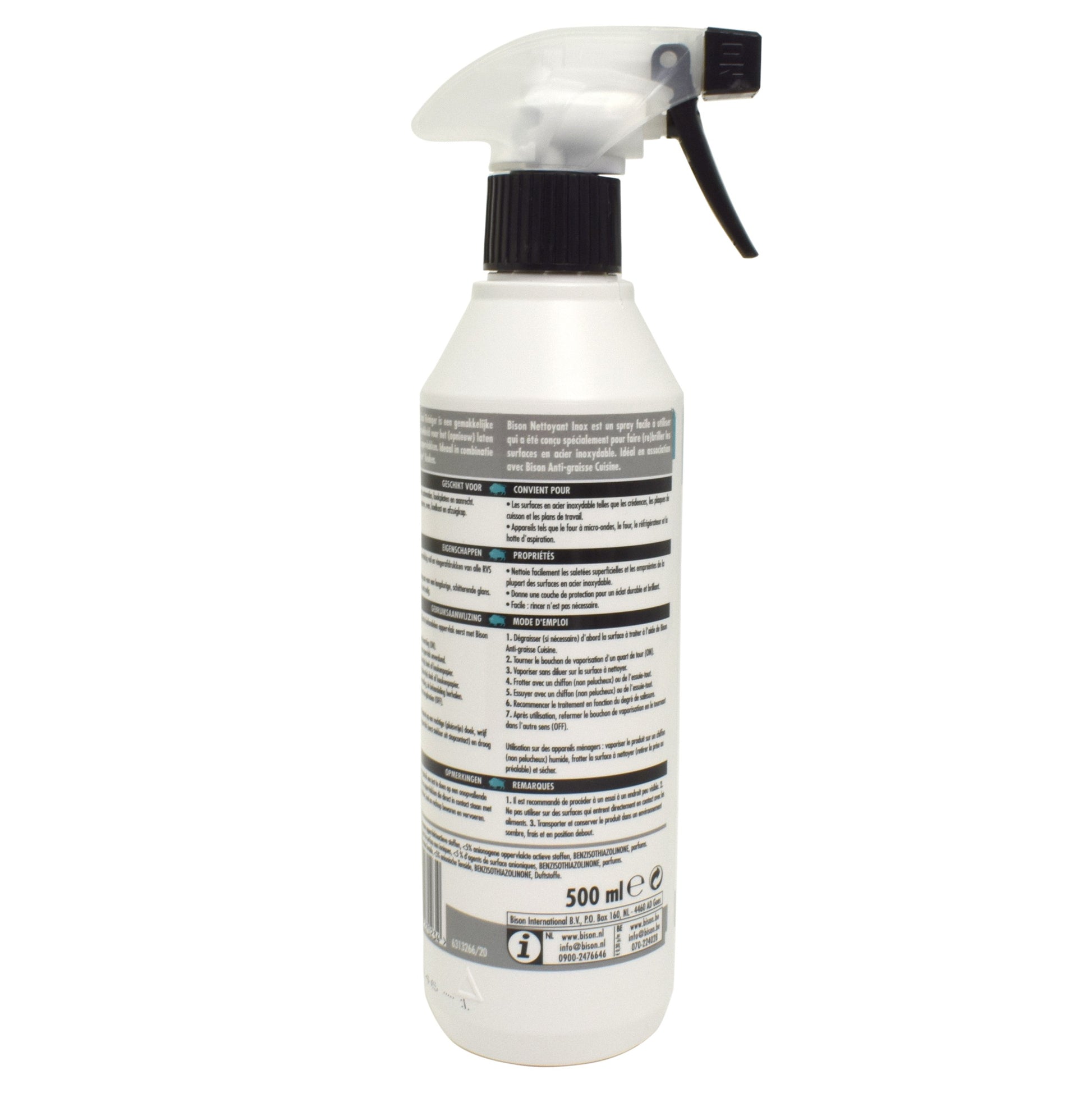 Solutie pentru lustruirea inoxului, Bison, 500ml