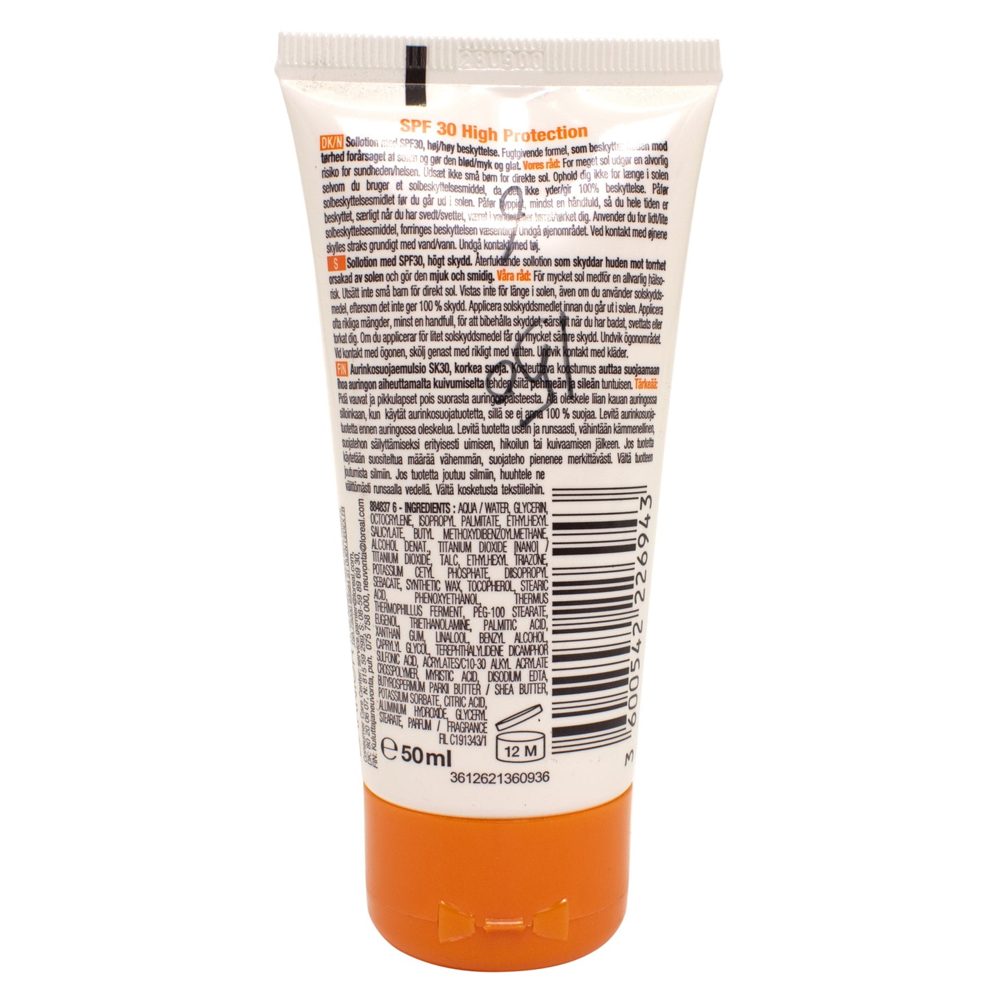 Crema protectie solara, SPF 30, 50 ml, Garnier, 26943