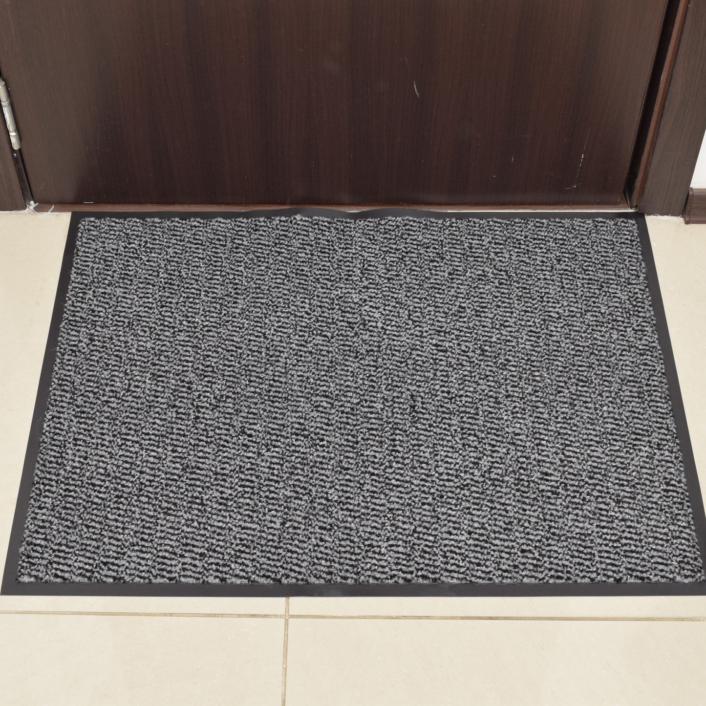 Covoras pentru usa cu margini de cauciuc, 40 x 60 cm, gri, 8295Gy