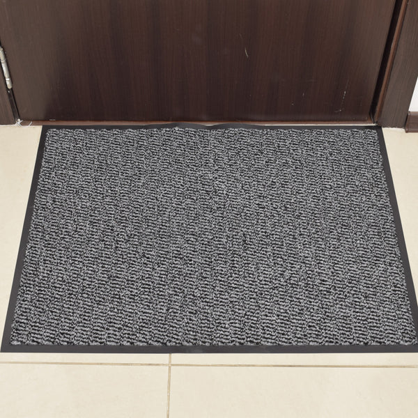 Covoras pentru usa cu margini de cauciuc, 40 x 60 cm, gri, 8295Gy