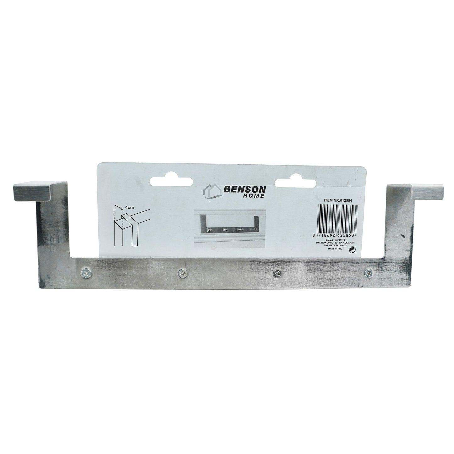 Cuier ixox pentru usa cu 4 agatatori, 30 cm, Benson, 25853