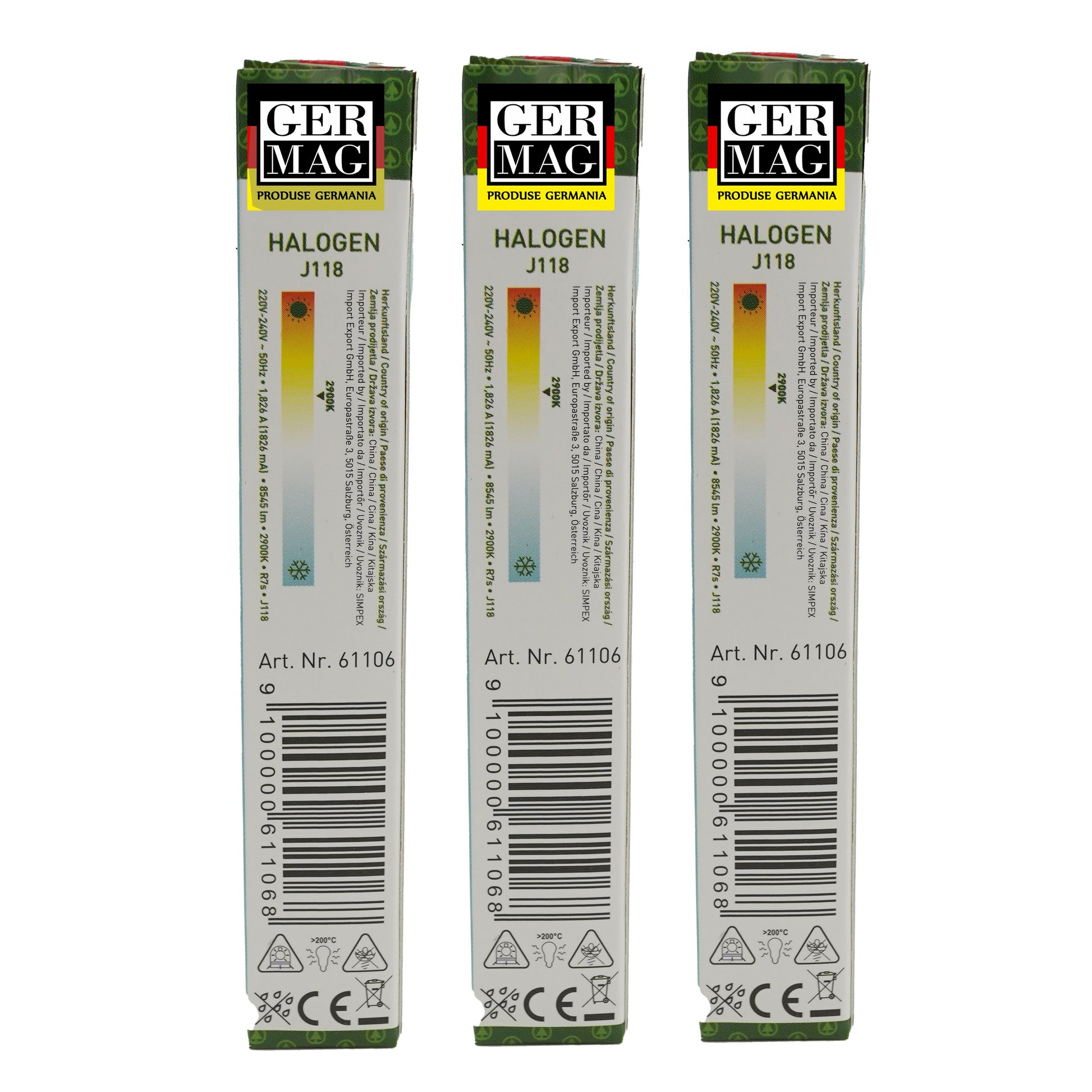 Set 3 becuri Halogen R7S, Budget, 11068