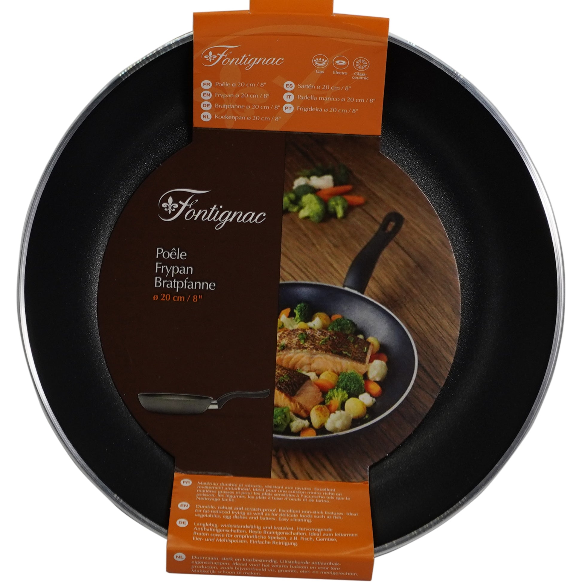 Tigaie antiaderenta din aluminiu, 20 cm, Fontignac, 17759
