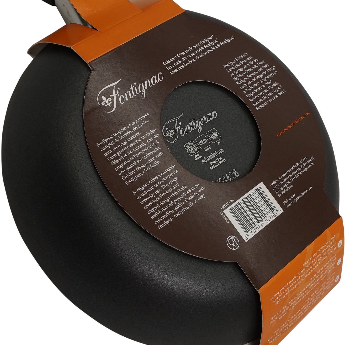 Tigaie antiaderenta din aluminiu, 20 cm, Fontignac, 17759