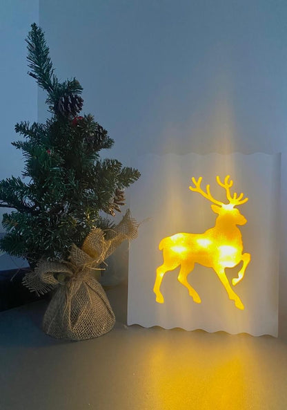 Tablou cu Ren, 8 Leduri, 24x30 cm, Grundig, 19915