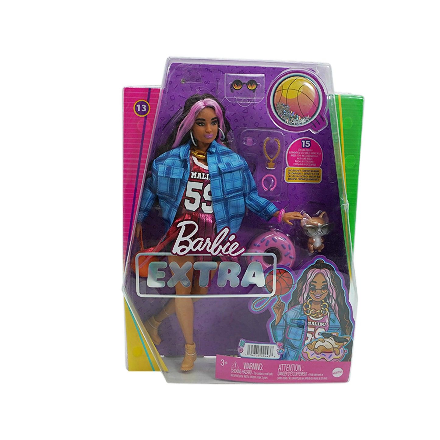 Papusa Barbie Extra Style - Jacheta Sport, 24438