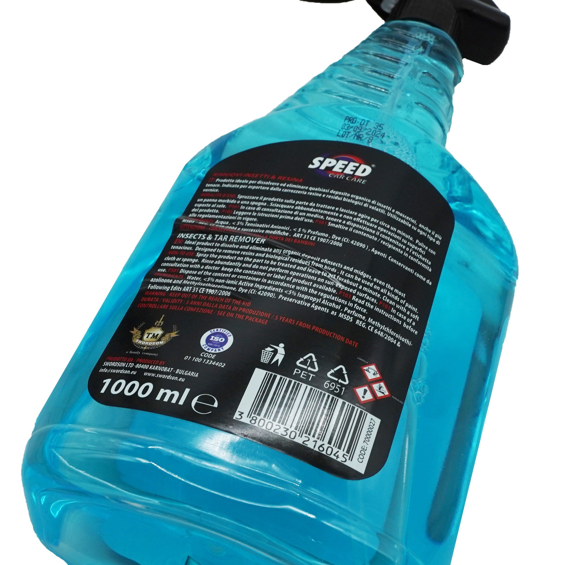 Solutie Spray pentru curatare noroi si insecte, 1l, Speed, 16045