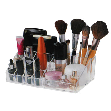 Organizator de machiaj, transparent, 24x13 cm, Benson, 95094