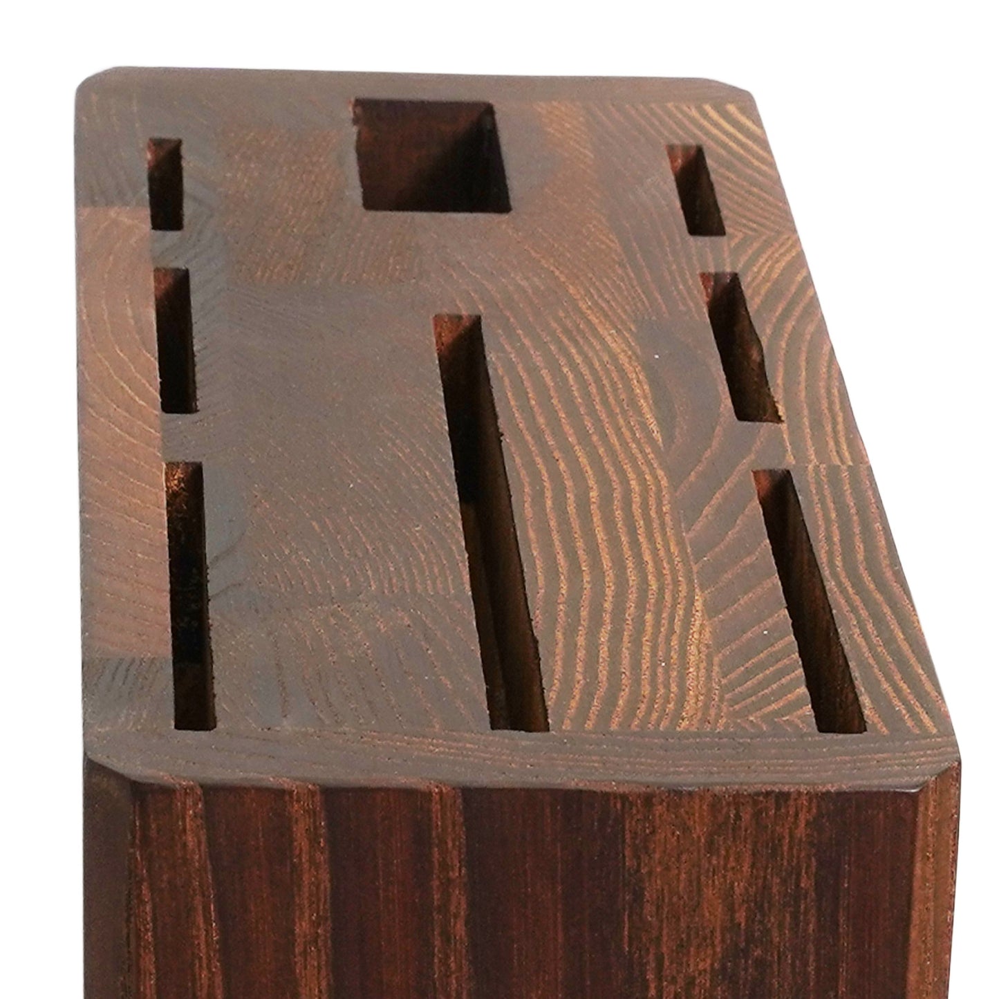 Suport lemn natural pentru cutite, Cook & Co, 17x9x22 cm, 15522
