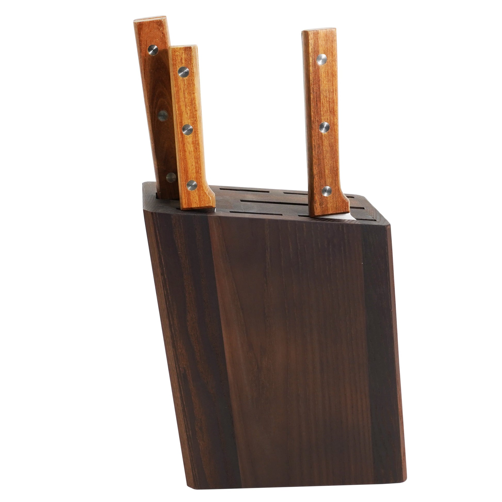 Suport lemn natural pentru cutite, Cook & Co, 17x9x22 cm, 15522