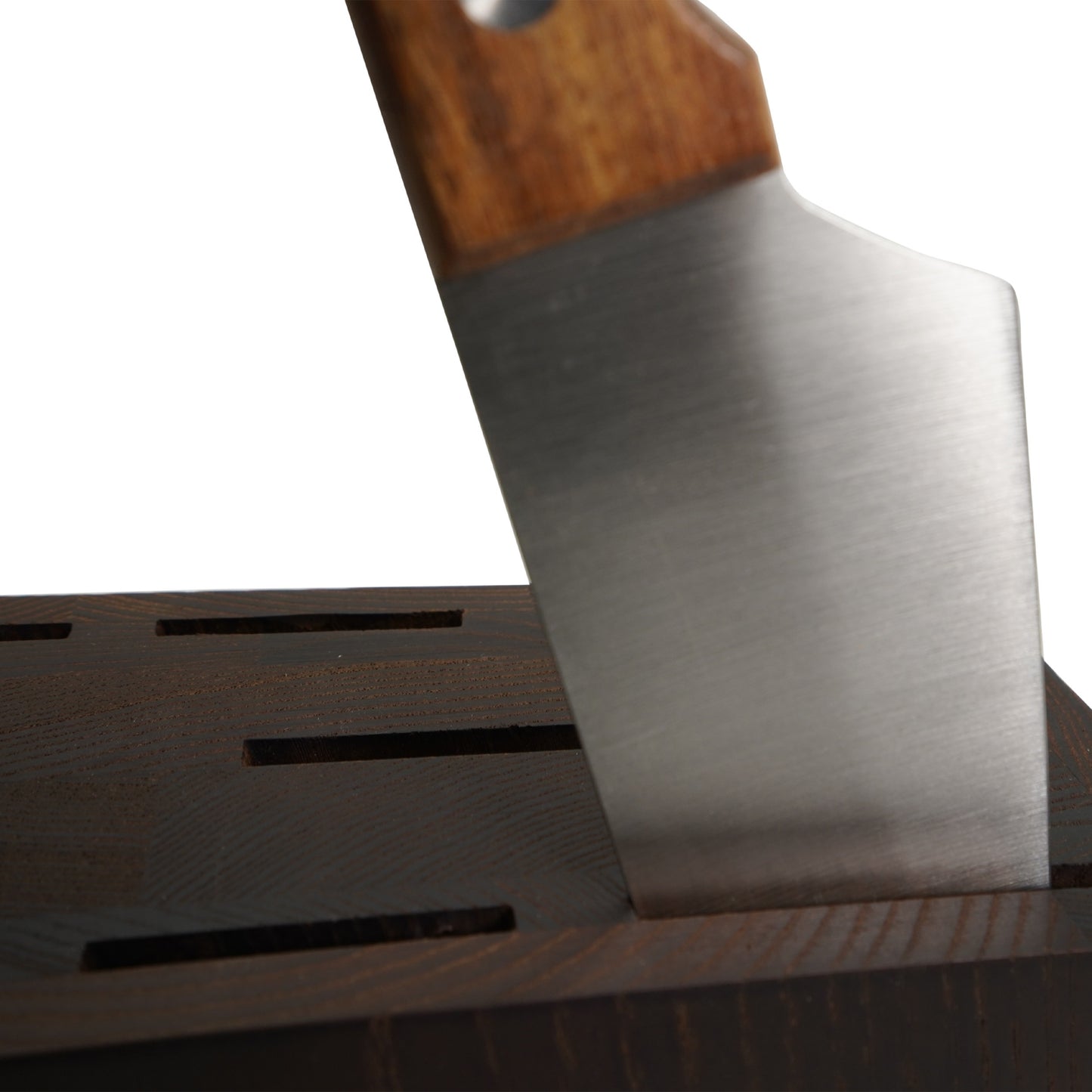 Suport lemn natural pentru cutite, Cook & Co, 17x9x22 cm, 15522