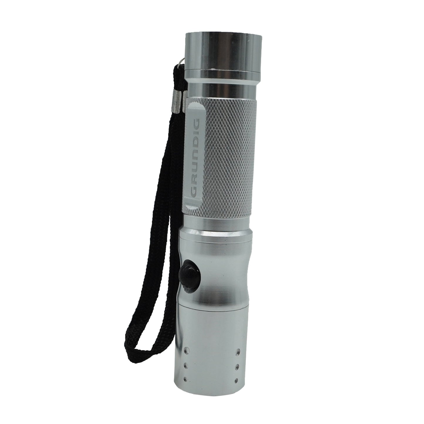 Lanterna, Grundig, Aluminiu, 14cm, 9 LED, Argintiu, 66459