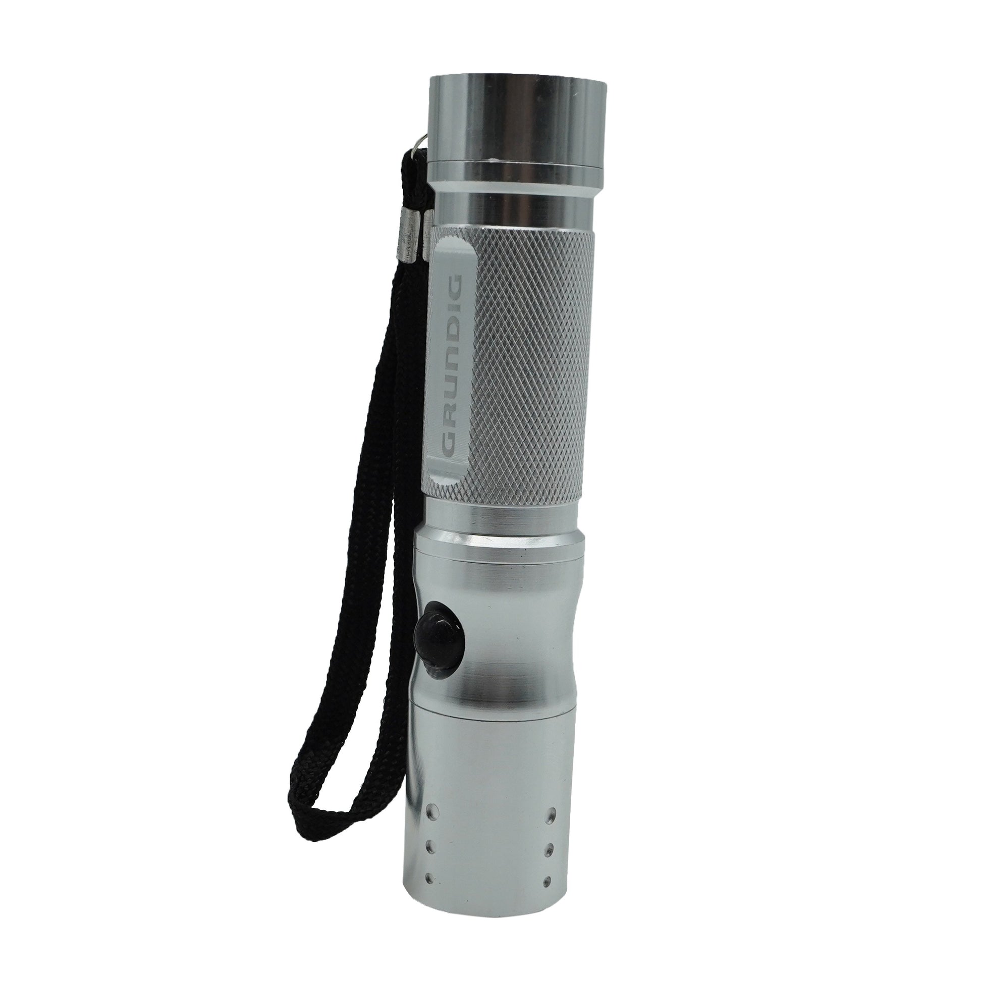 Lanterna, Grundig, Aluminiu, 14cm, 9 LED, Argintiu, 66459