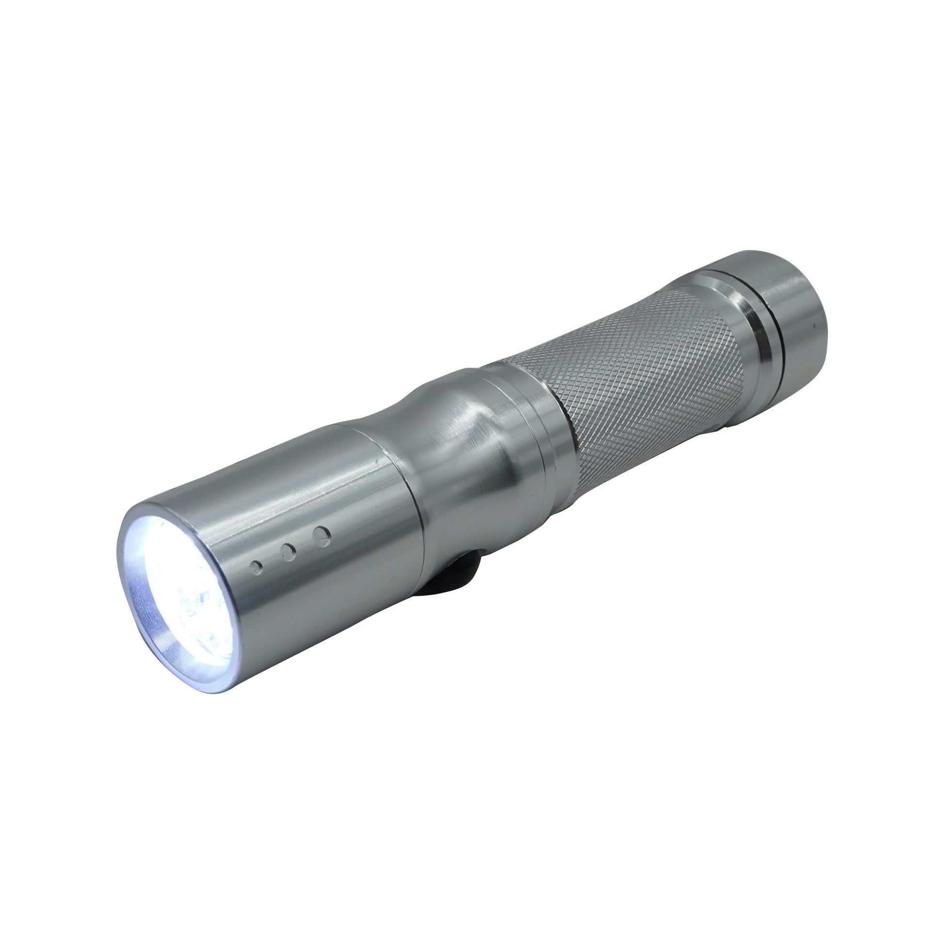 Lanterna, Grundig, Aluminiu, 14cm, 9 LED, Argintiu, 66459