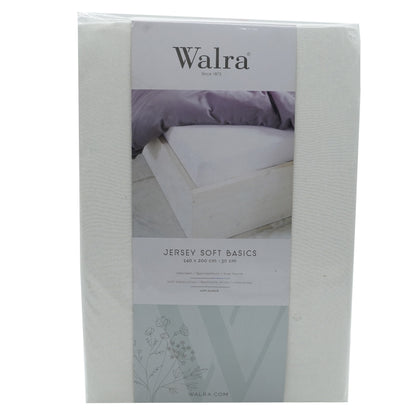 Husa saltea din bumbac, alb, 140x200 cm, Jersey Soft Basic, Walra, 5067Wh