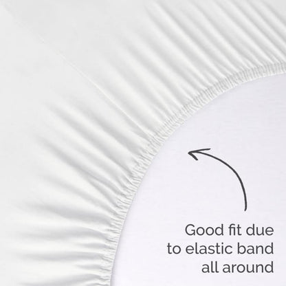 Husa saltea din bumbac, alb, 140x200 cm, Jersey Soft Basic, Walra, 5067Wh