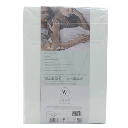 Husa saltea din bumbac, alb, 180x200, Soft Basic Topper, Walra, 3360Wh
