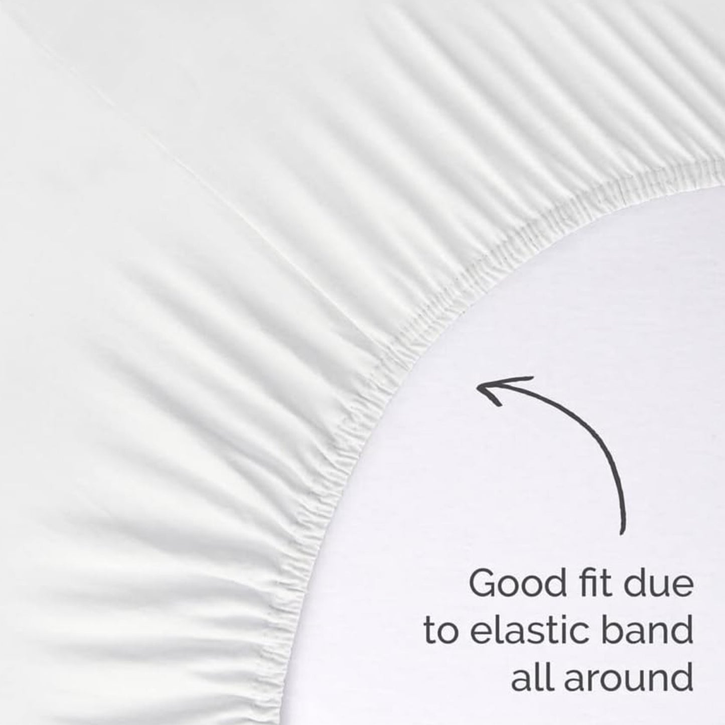 Husa saltea din bumbac, alb, 180x200, Soft Basic Topper, Walra, 3360Wh