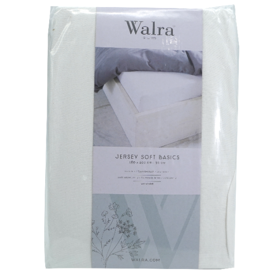 Husa saltea din bumbac, alb, 180x200 cm, Jersey Soft Basic, Walra, 5104Wh