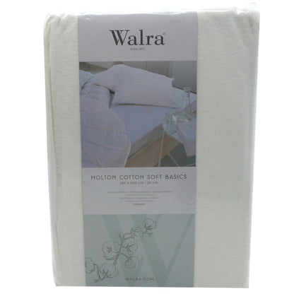 Husa saltea din bumbac, alb, 180x200 cm, Molton, Walra, 6903Wh