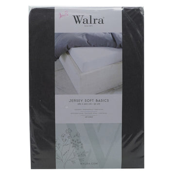 Husa saltea din bumbac, gri inchis, Jersey Soft Basic, Walra, 5524DGY