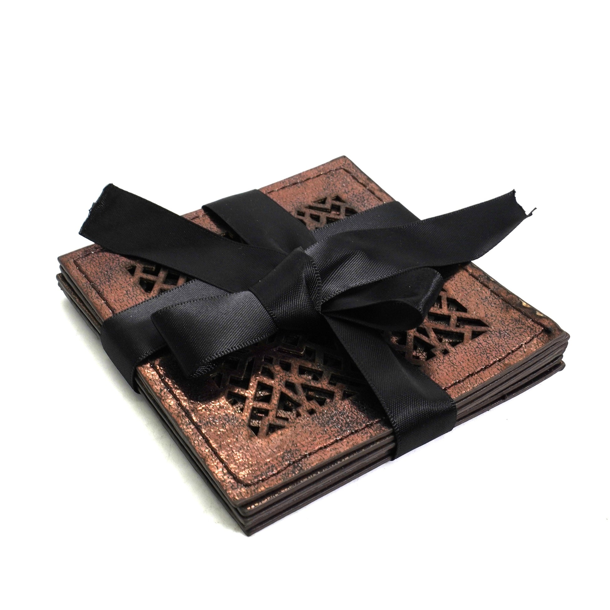 Set 6 suporturi pentru pahar, maro, 17424