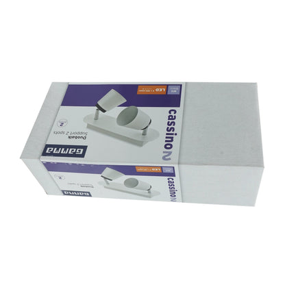 Lampa 2 spoturi din metal, Led, 5w, Casino Gamma