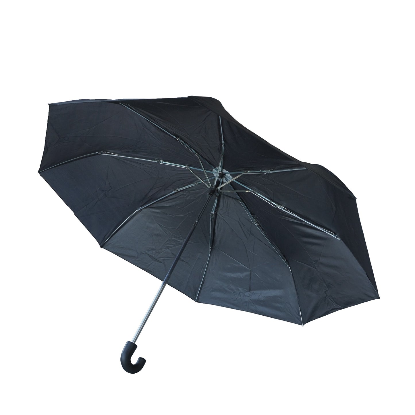 Umbrela manuala cu maner, tip baston, neagra, 105 cm, Benson, 3937Blk