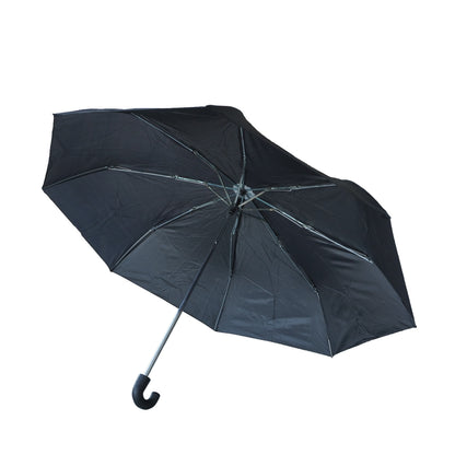 Umbrela manuala cu maner, tip baston, neagra, 105 cm, Benson, 3937Blk
