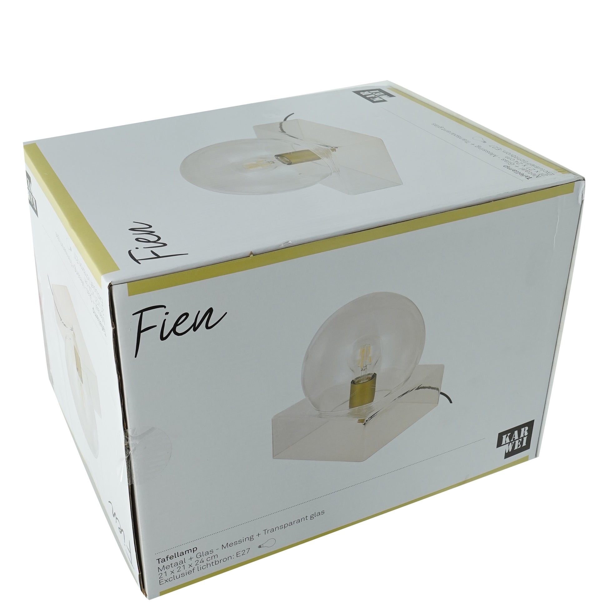 Lampa sticla de masa, 21 x 24 cm, 60 w, Fien Carwei, 49888